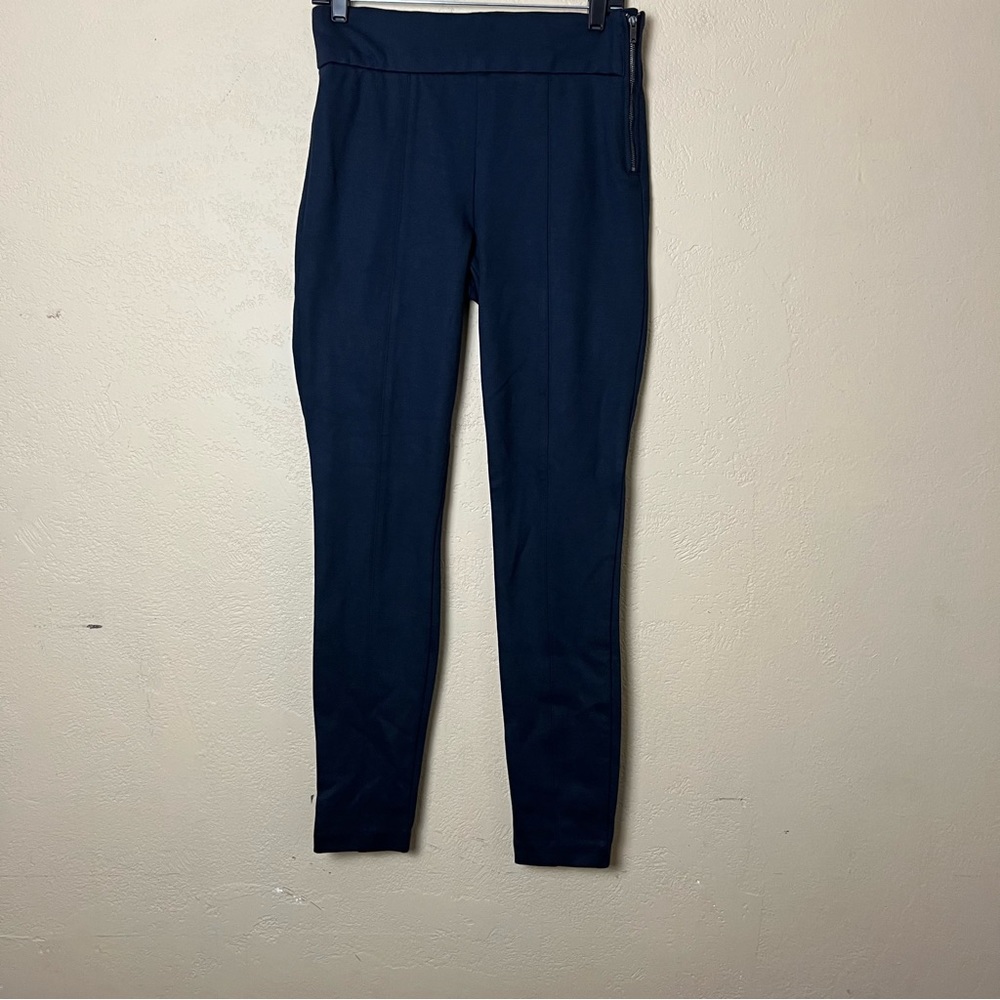 Gap side zip navy blue leggings skinny hight rise pants size M tall